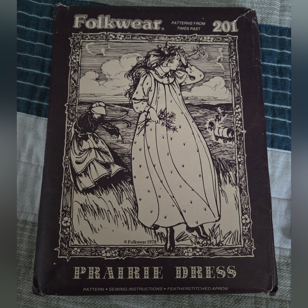 Vintage 1978 Folkwear‎ Prairie Dress Pattern - No. 201